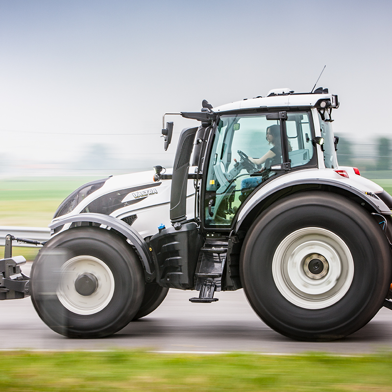 Valtra tractor speeding