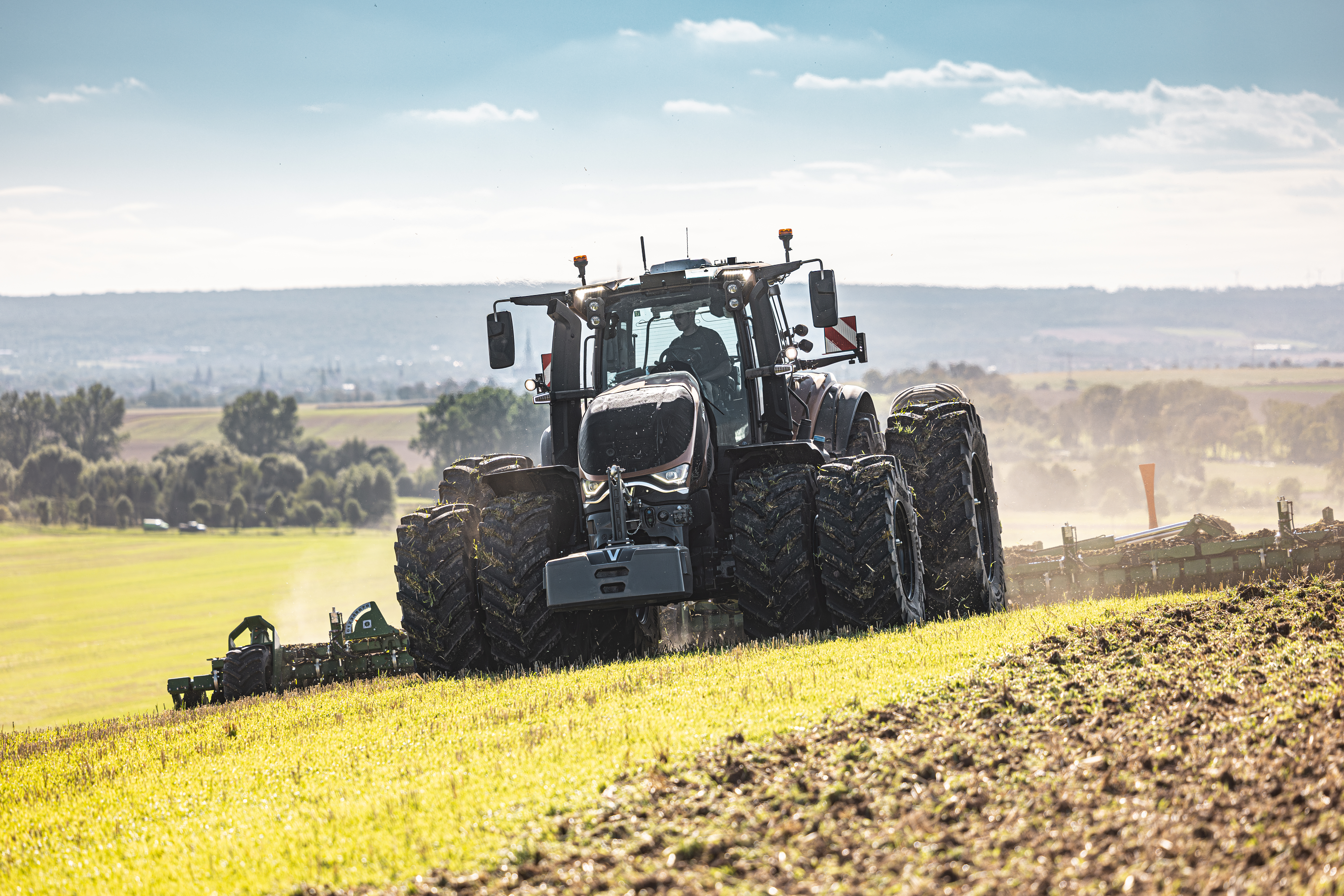 Traktor med Precisionsodling och autostyrning